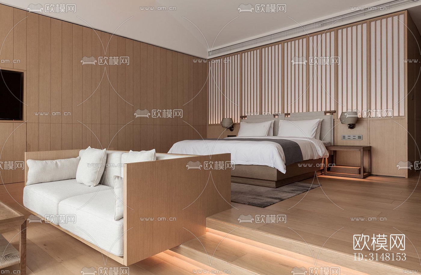 现代酒店民宿效果图下载（渲染图7）