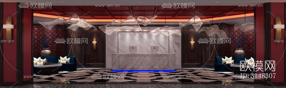 后现代KTV效果图下载(渲染图1)