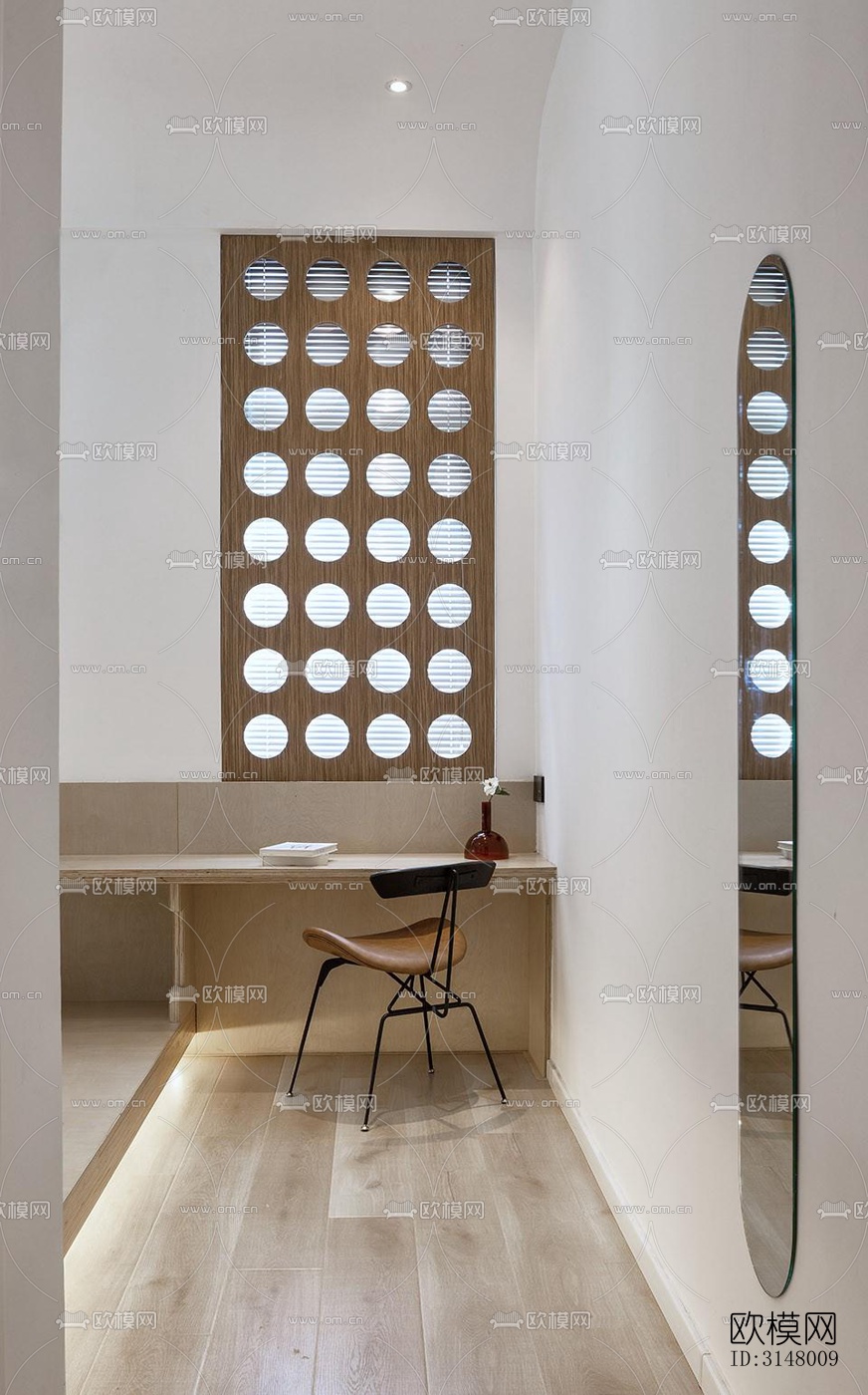 奶油风酒店民宿效果图下载（渲染图8）