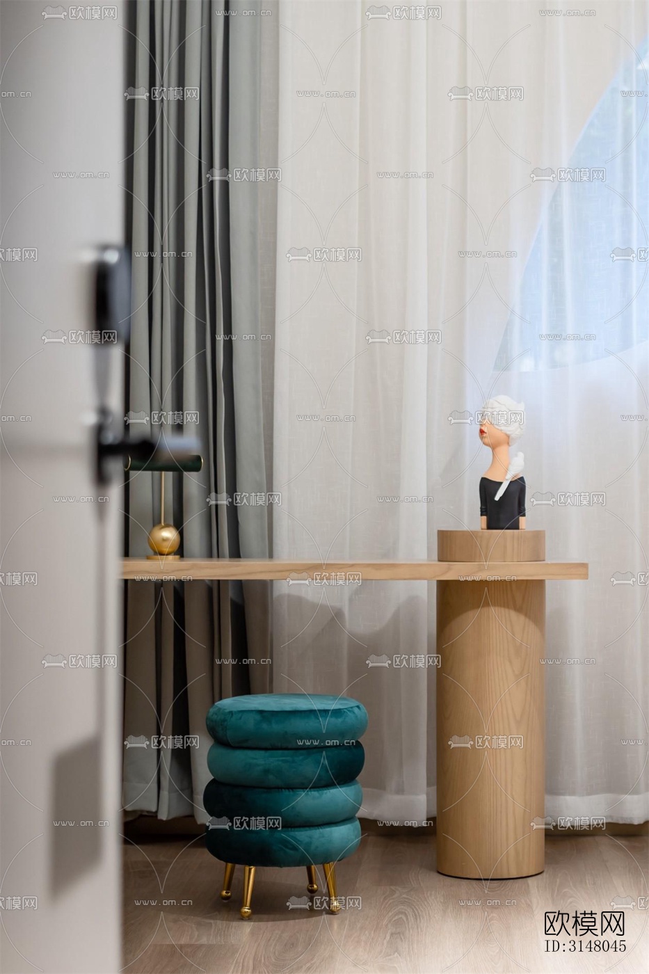 现代酒店民宿效果图下载（渲染图12）