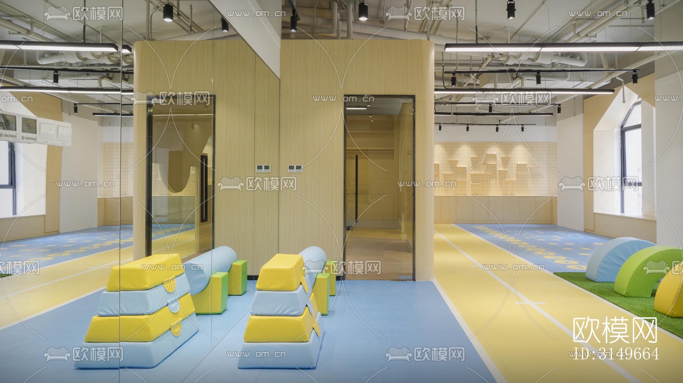 原木风健身房效果图下载（渲染图8）