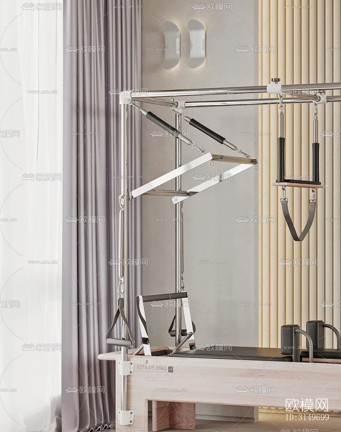 现代健身房效果图下载（渲染图9）