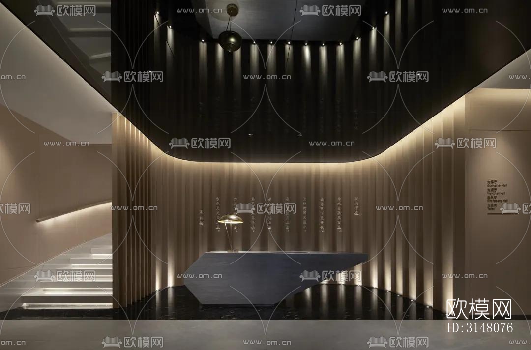 现代酒店民宿效果图下载（渲染图10）