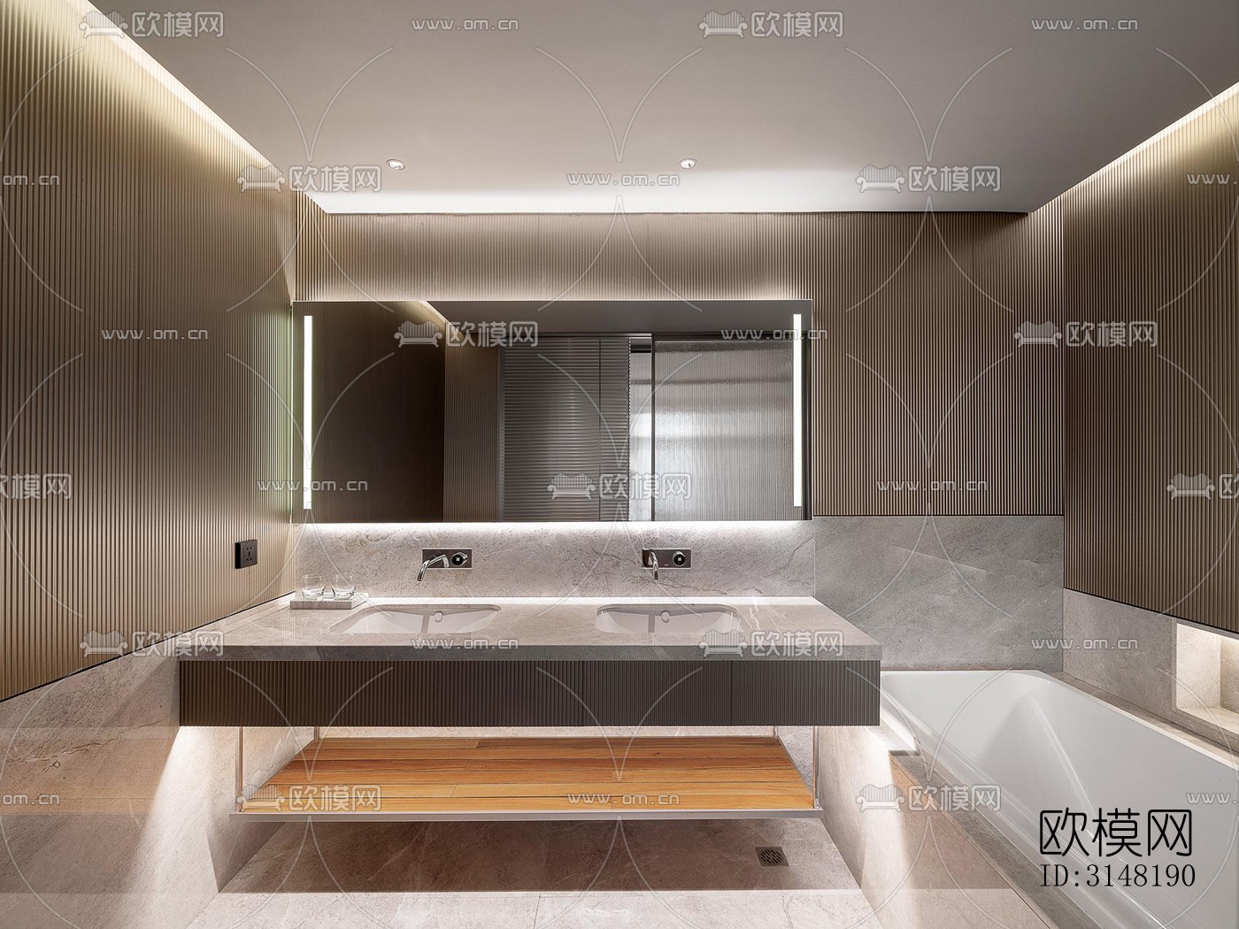 现代酒店民宿效果图下载（渲染图5）