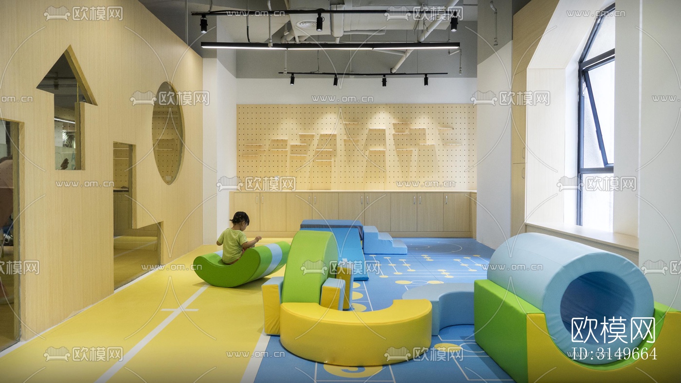 原木风健身房效果图下载（渲染图5）