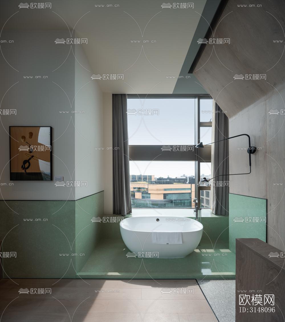 现代酒店民宿效果图下载（渲染图11）