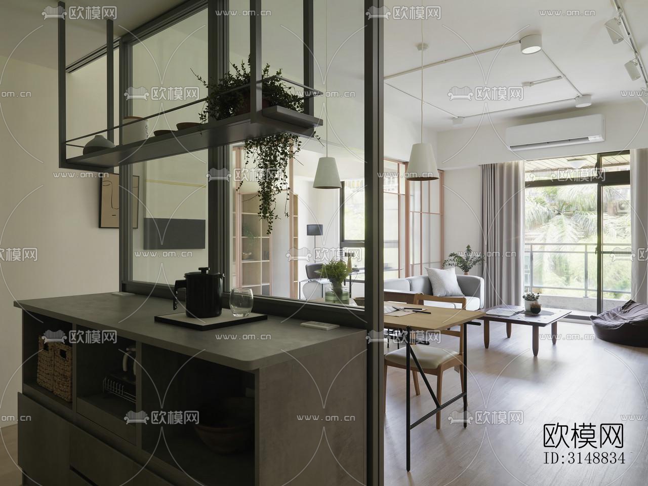 北欧平层效果图下载（渲染图10）