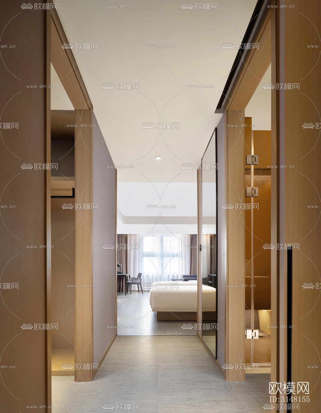 现代酒店民宿效果图下载（渲染图9）