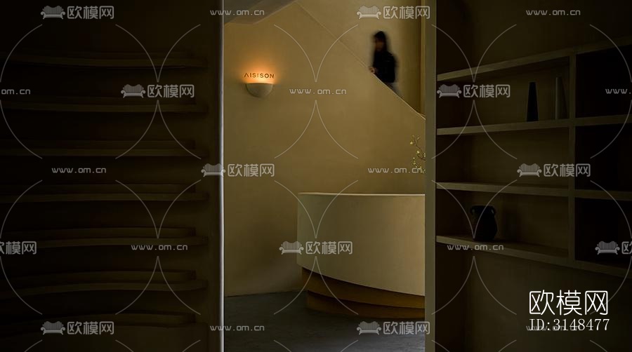 侘寂美容院效果图下载(渲染图4)