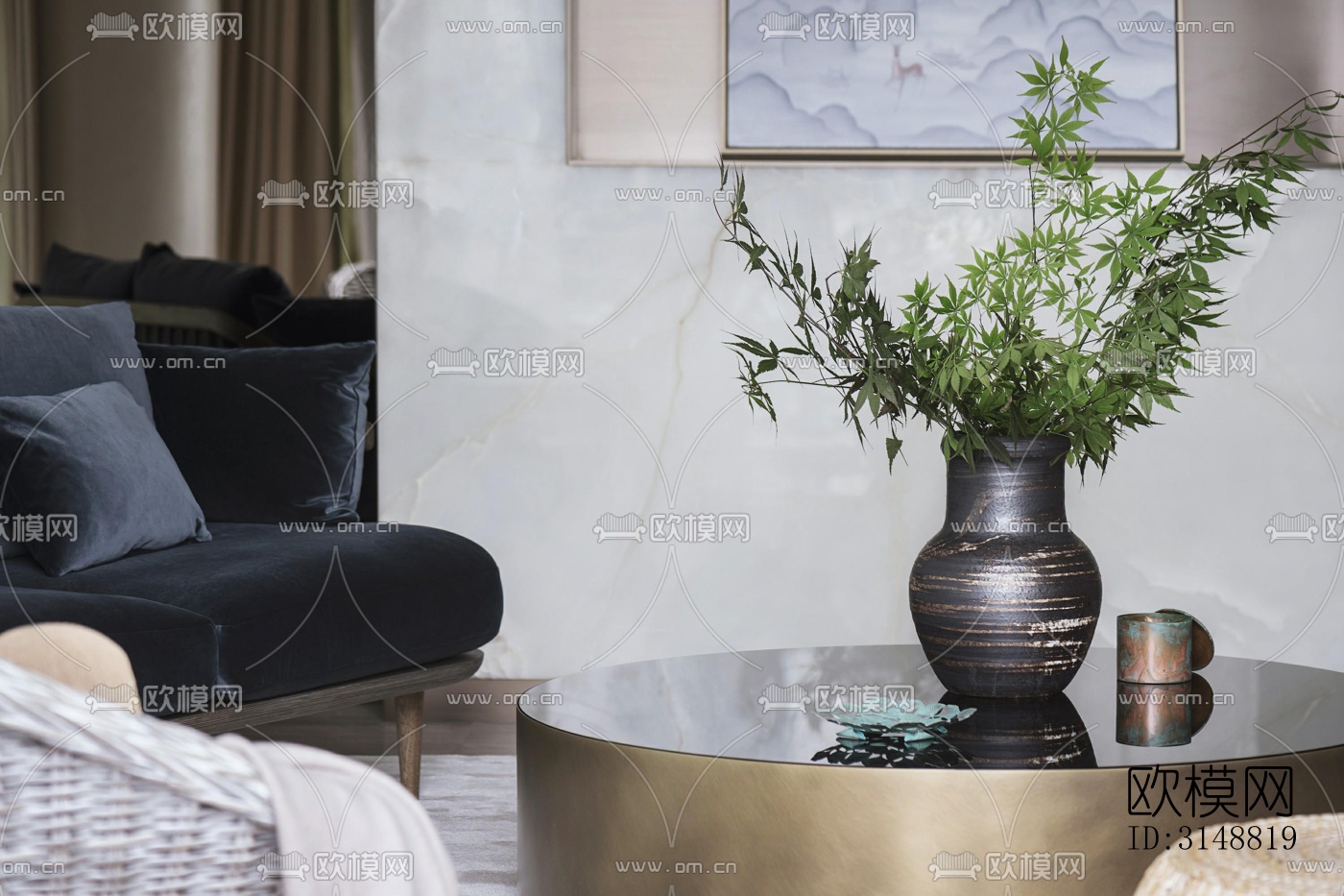 北欧平层效果图下载（渲染图1）