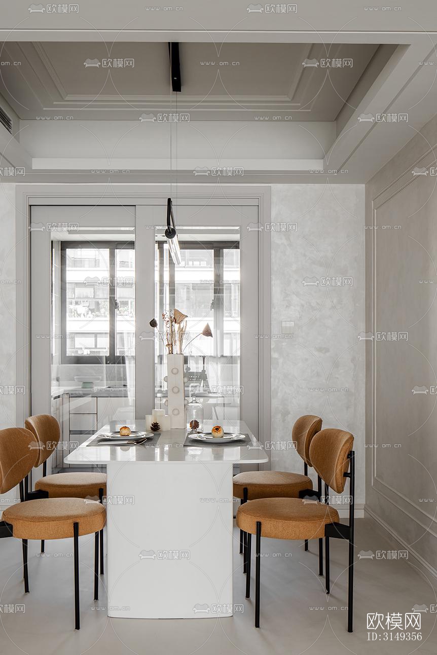 现代平层效果图下载（渲染图5）