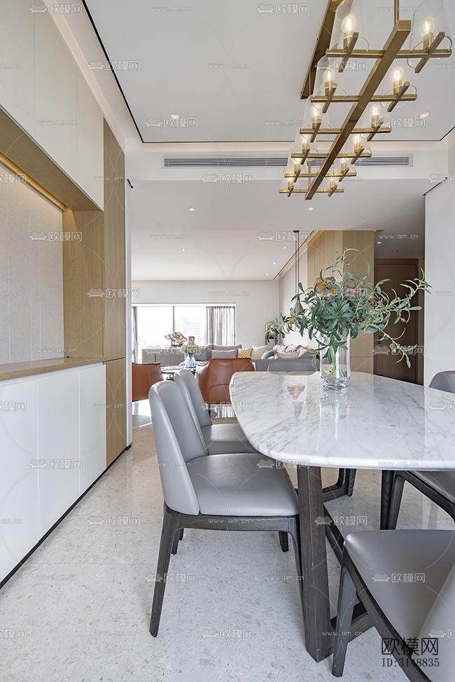 北欧平层效果图下载（渲染图6）