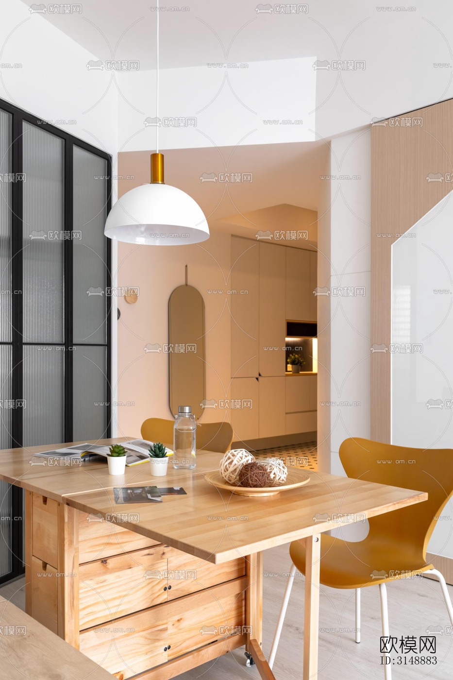 原木风平层效果图下载（渲染图6）