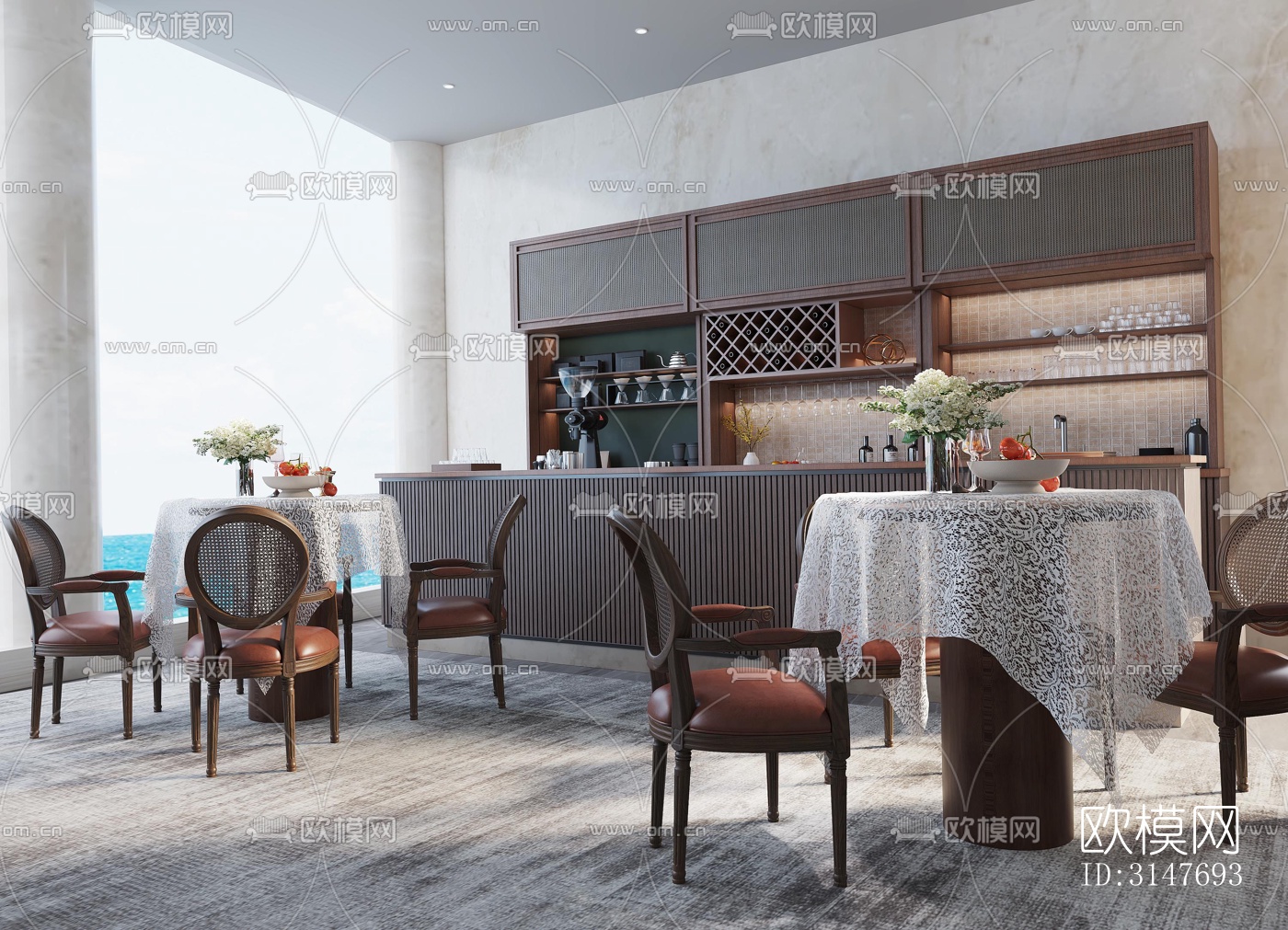 中古风图书馆效果图下载（渲染图5）