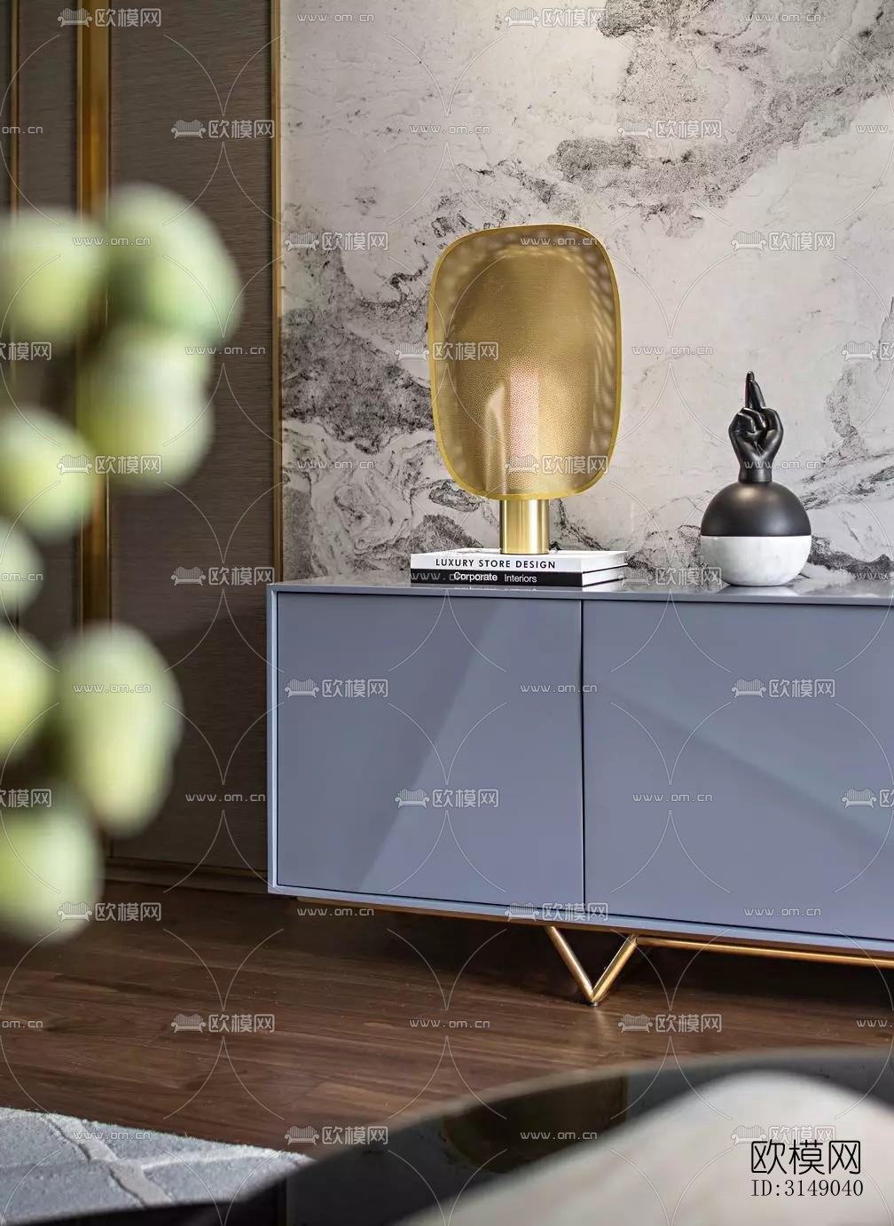 欧式平层效果图下载（渲染图7）