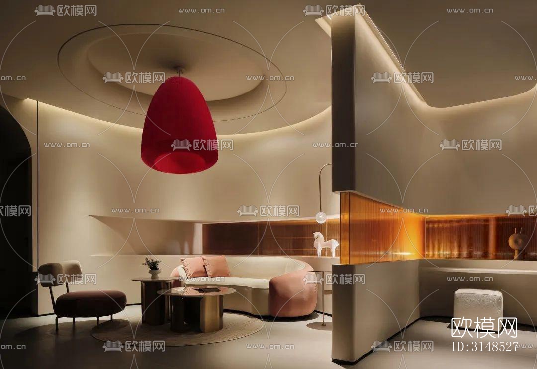 现代美容院效果图下载（渲染图8）