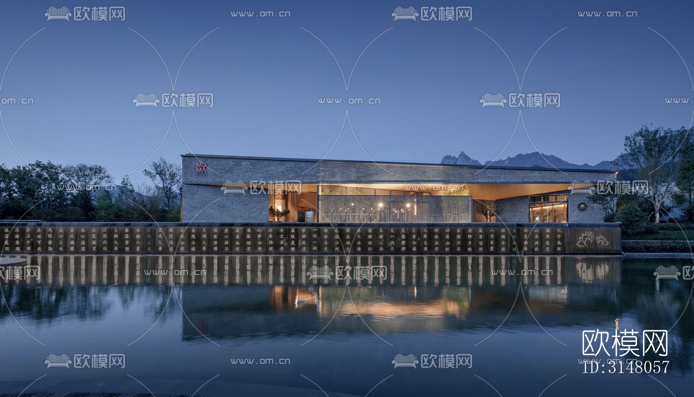 现代酒店民宿效果图下载（渲染图18）