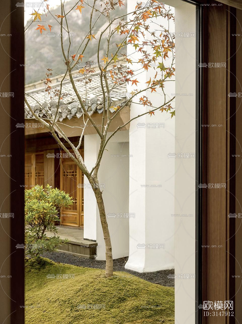 中式酒店民宿效果图下载（渲染图5）