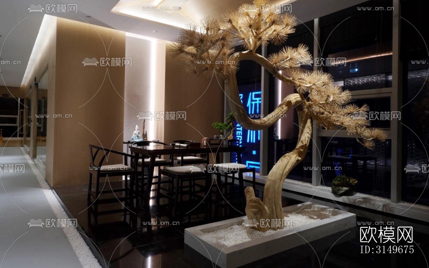 原木风健身房效果图下载（渲染图15）