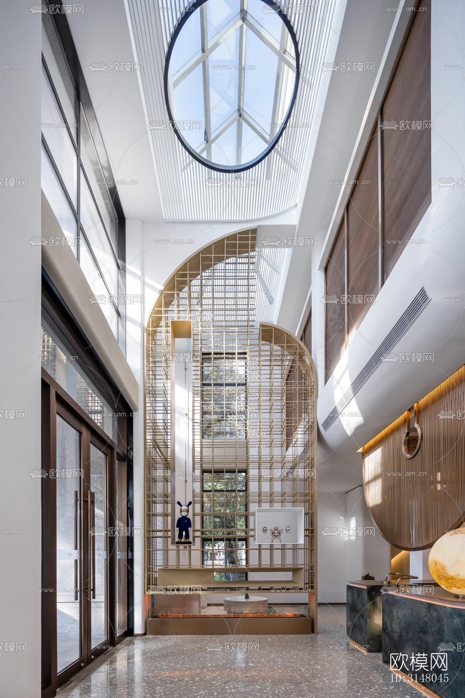 现代酒店民宿效果图下载（渲染图13）