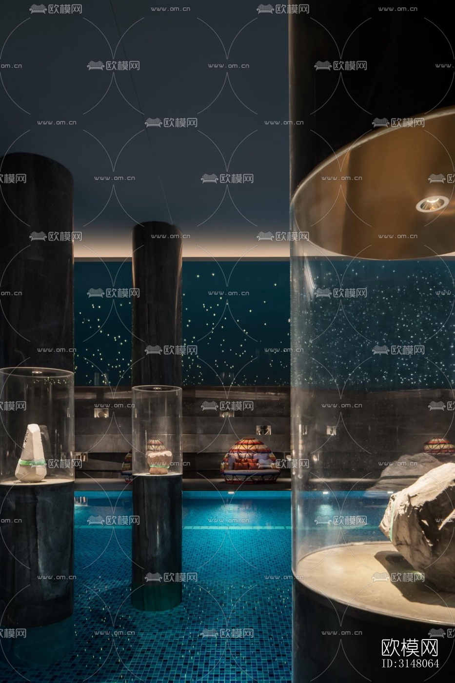 现代酒店民宿效果图下载（渲染图8）