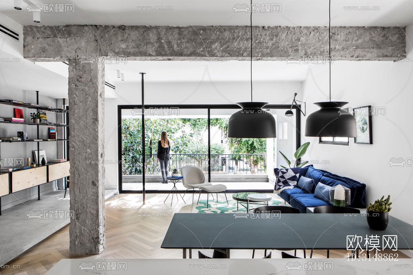 北欧平层效果图下载（渲染图2）