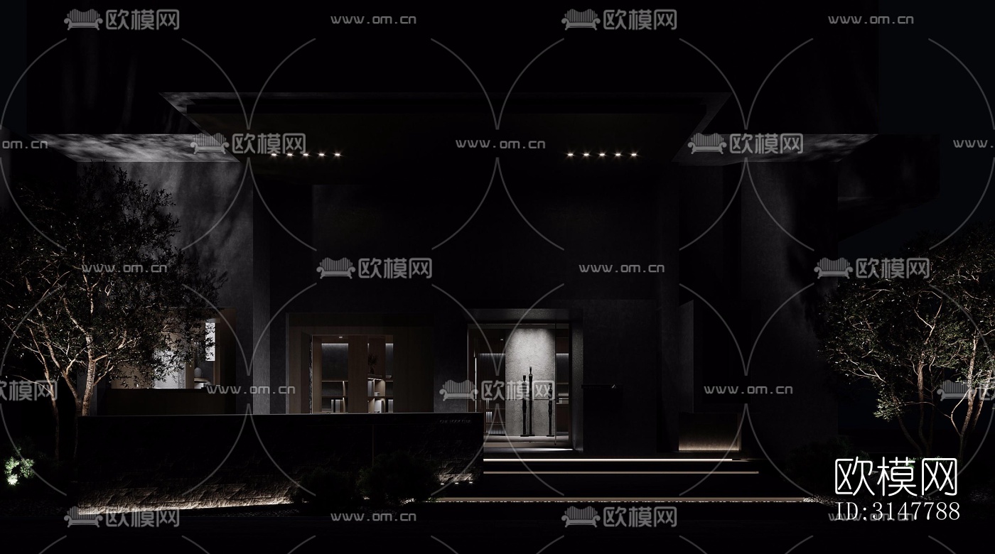 高级灰图书馆效果图下载（渲染图16）