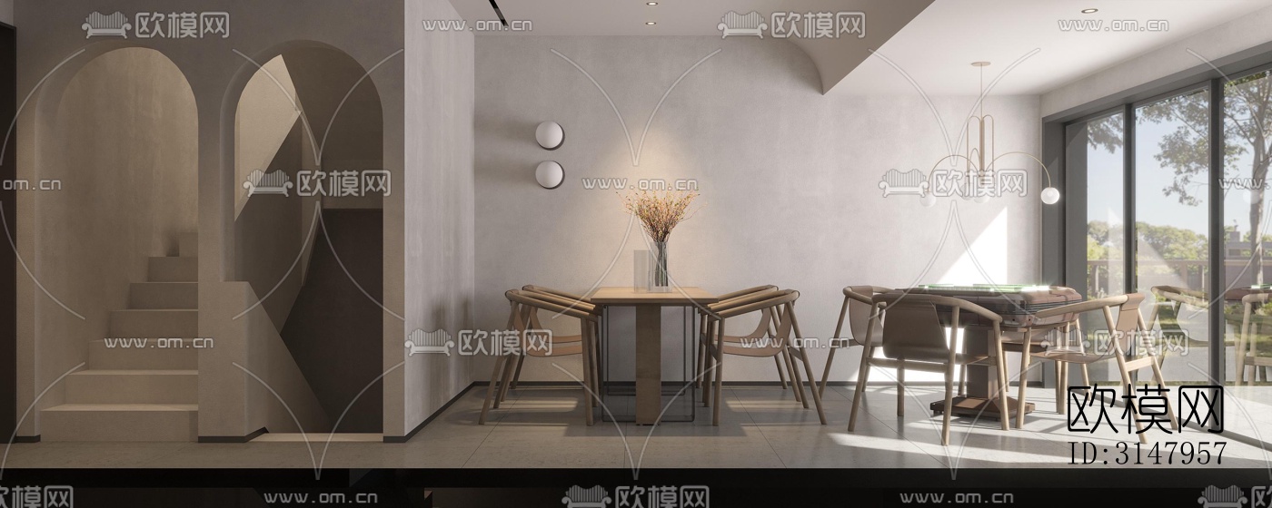 侘寂酒店民宿效果图下载（渲染图7）