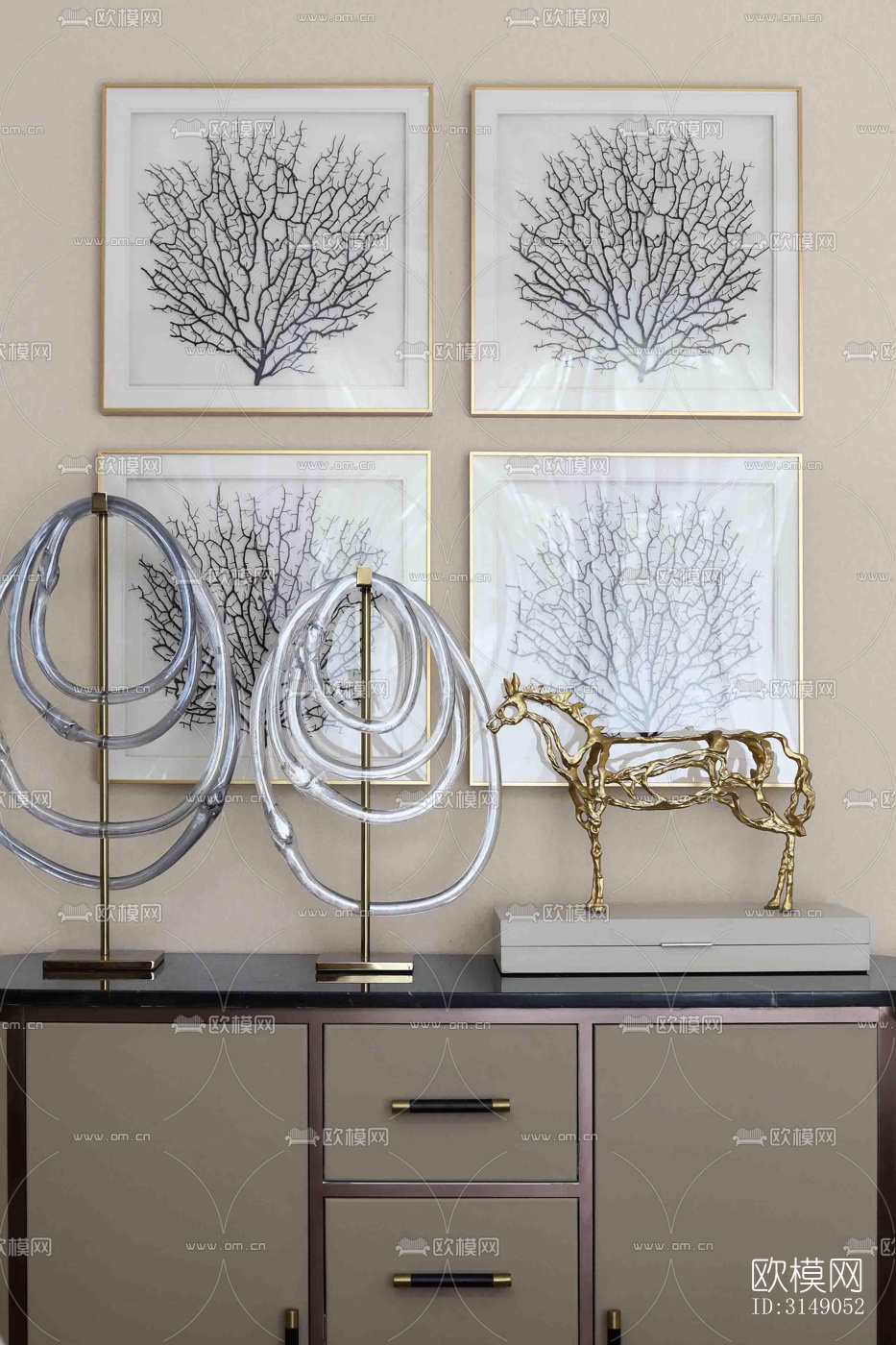 欧式平层效果图下载（渲染图13）