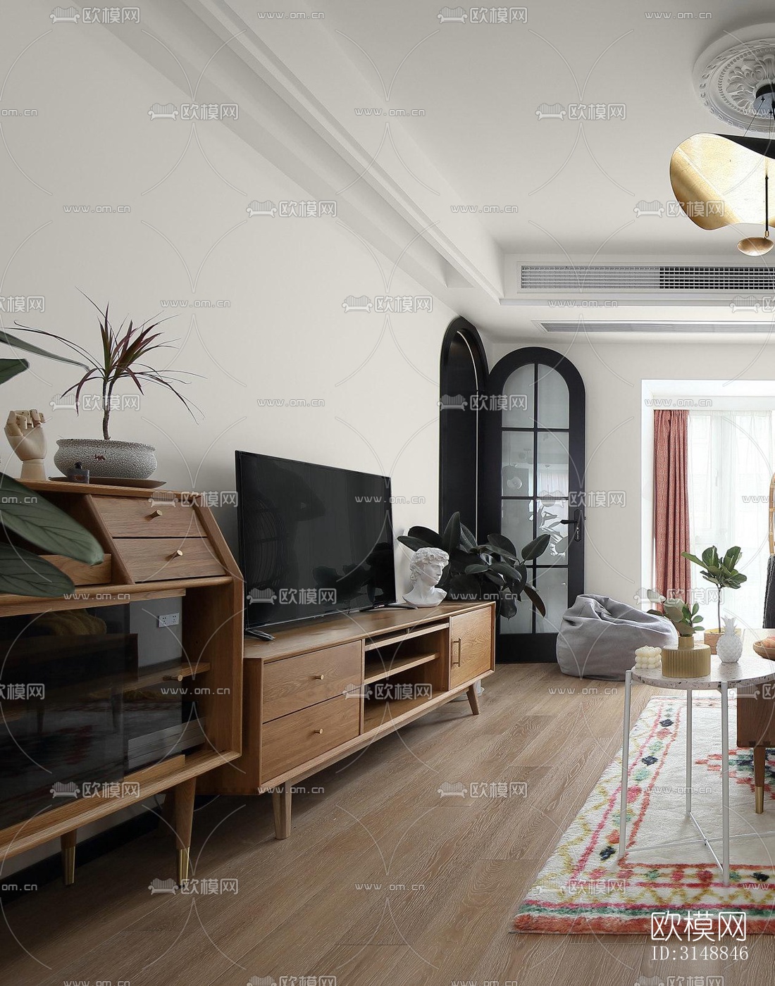 北欧平层效果图下载（渲染图3）