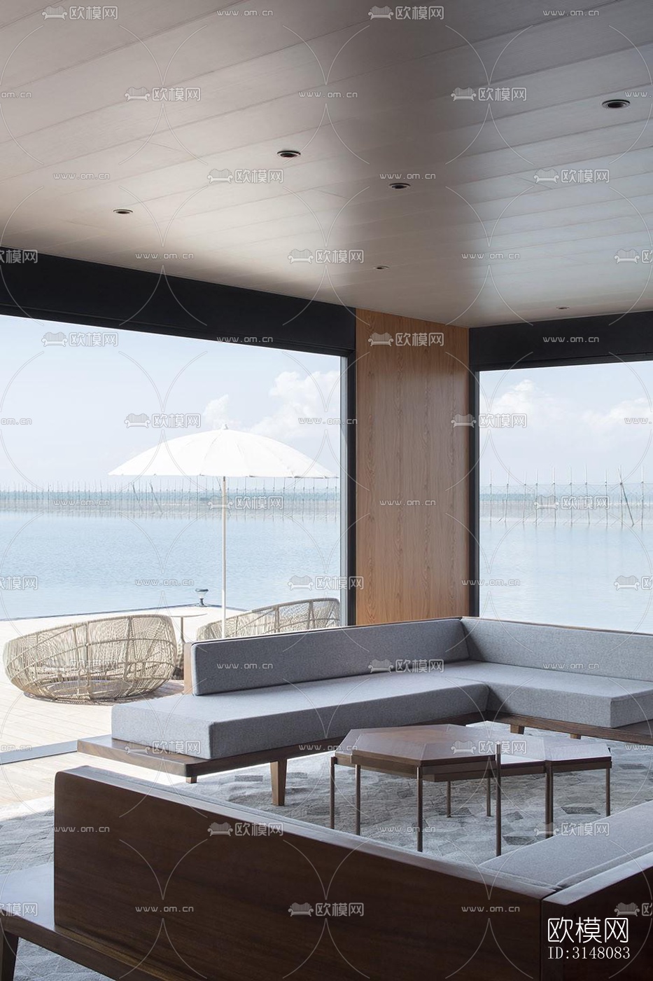 现代酒店民宿效果图下载（渲染图8）