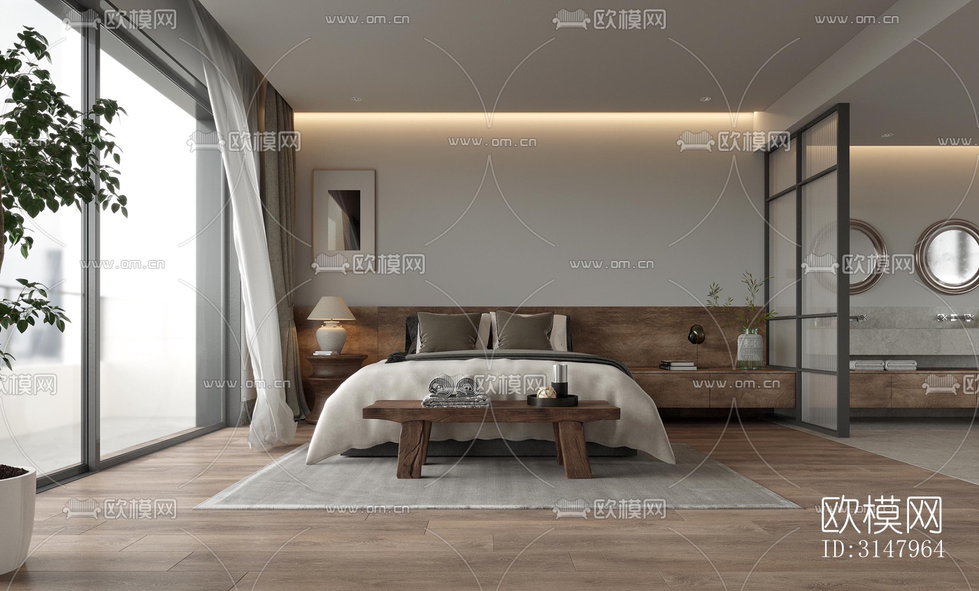 侘寂酒店民宿效果图下载（渲染图4）