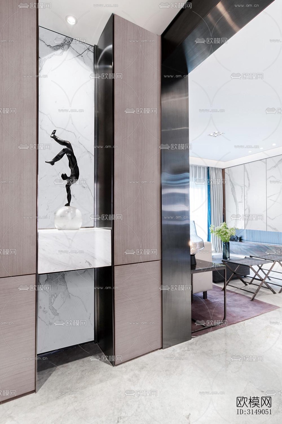 欧式平层效果图下载（渲染图5）