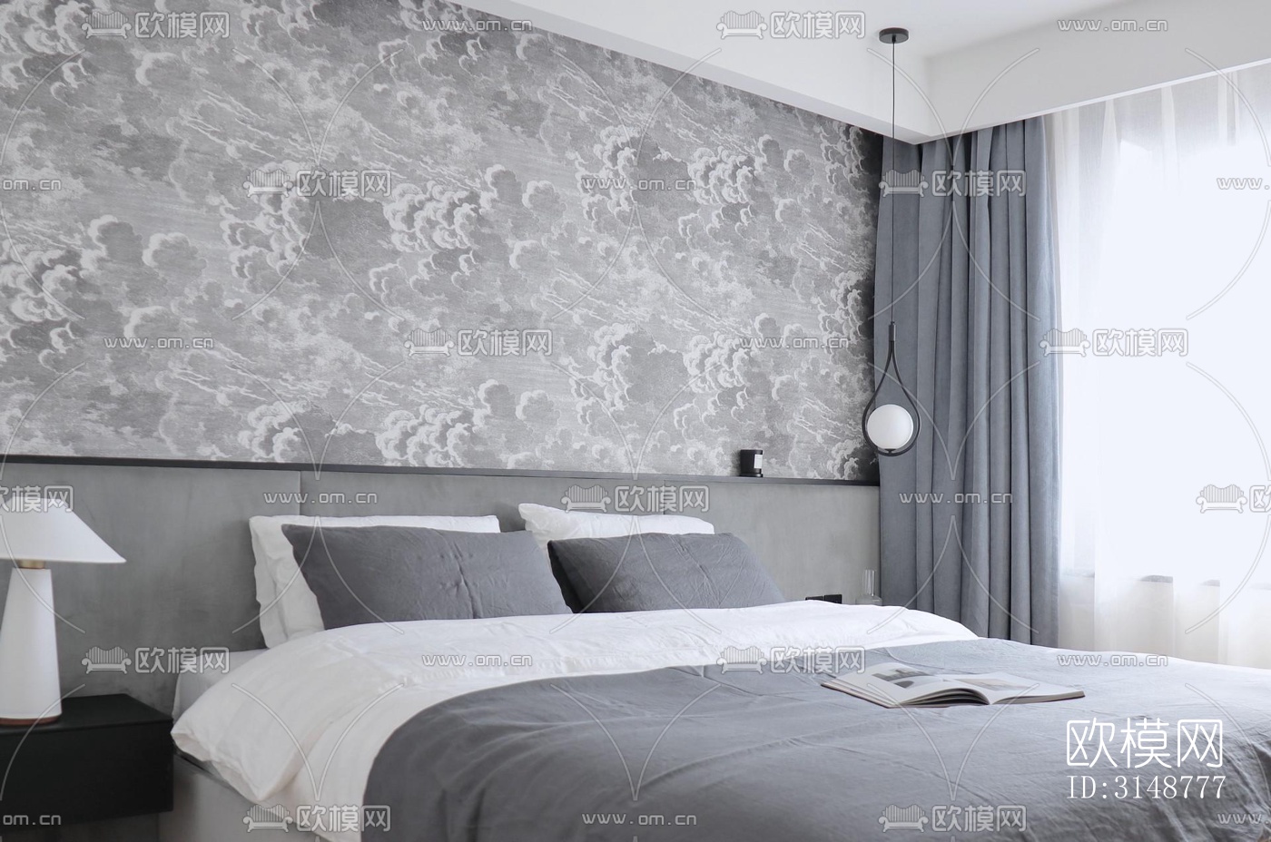 侘寂平层效果图下载（渲染图13）