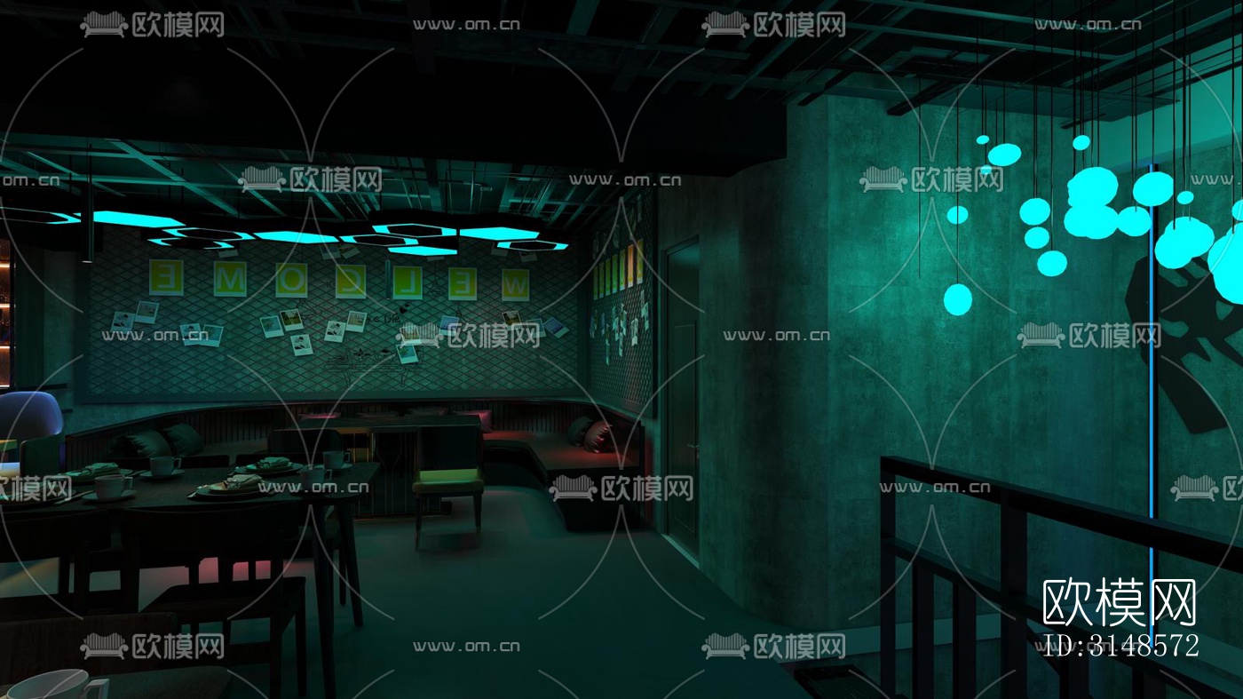 工业风酒吧效果图下载（渲染图5）
