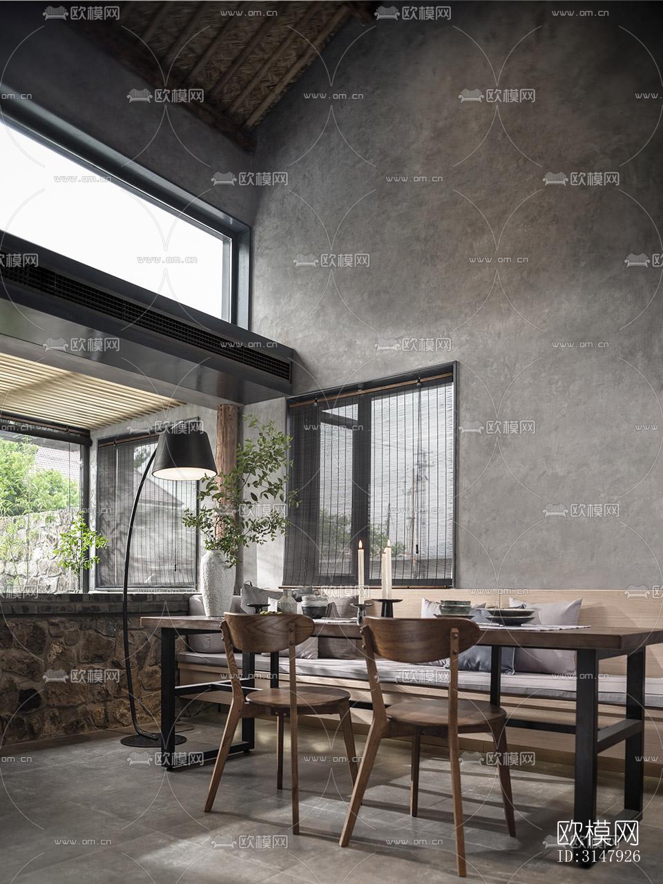 侘寂酒店民宿效果图下载（渲染图11）