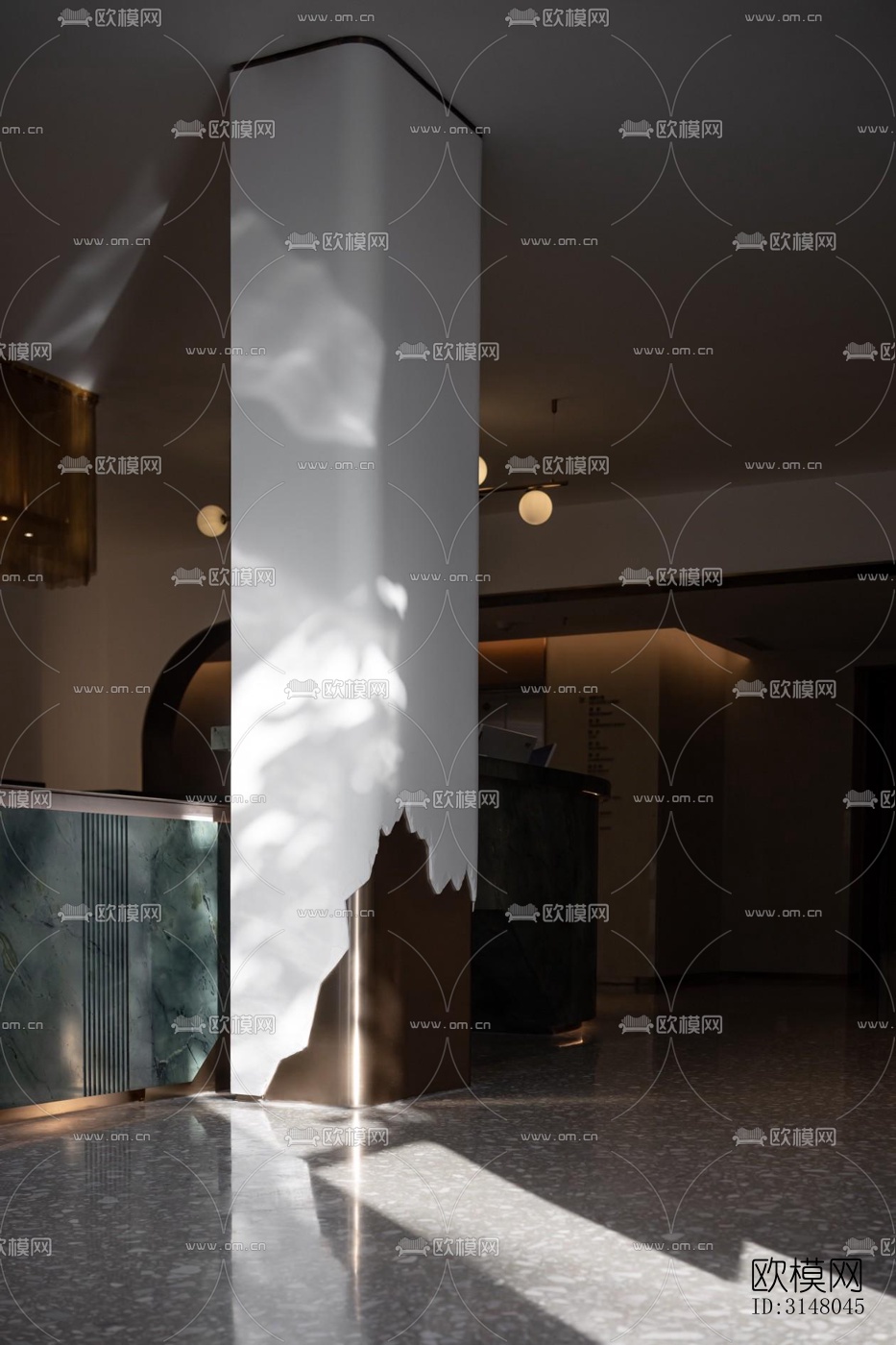 现代酒店民宿效果图下载（渲染图2）