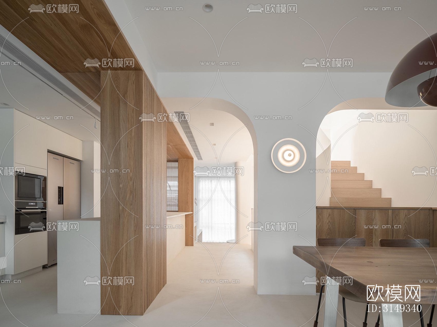 现代平层效果图下载（渲染图2）