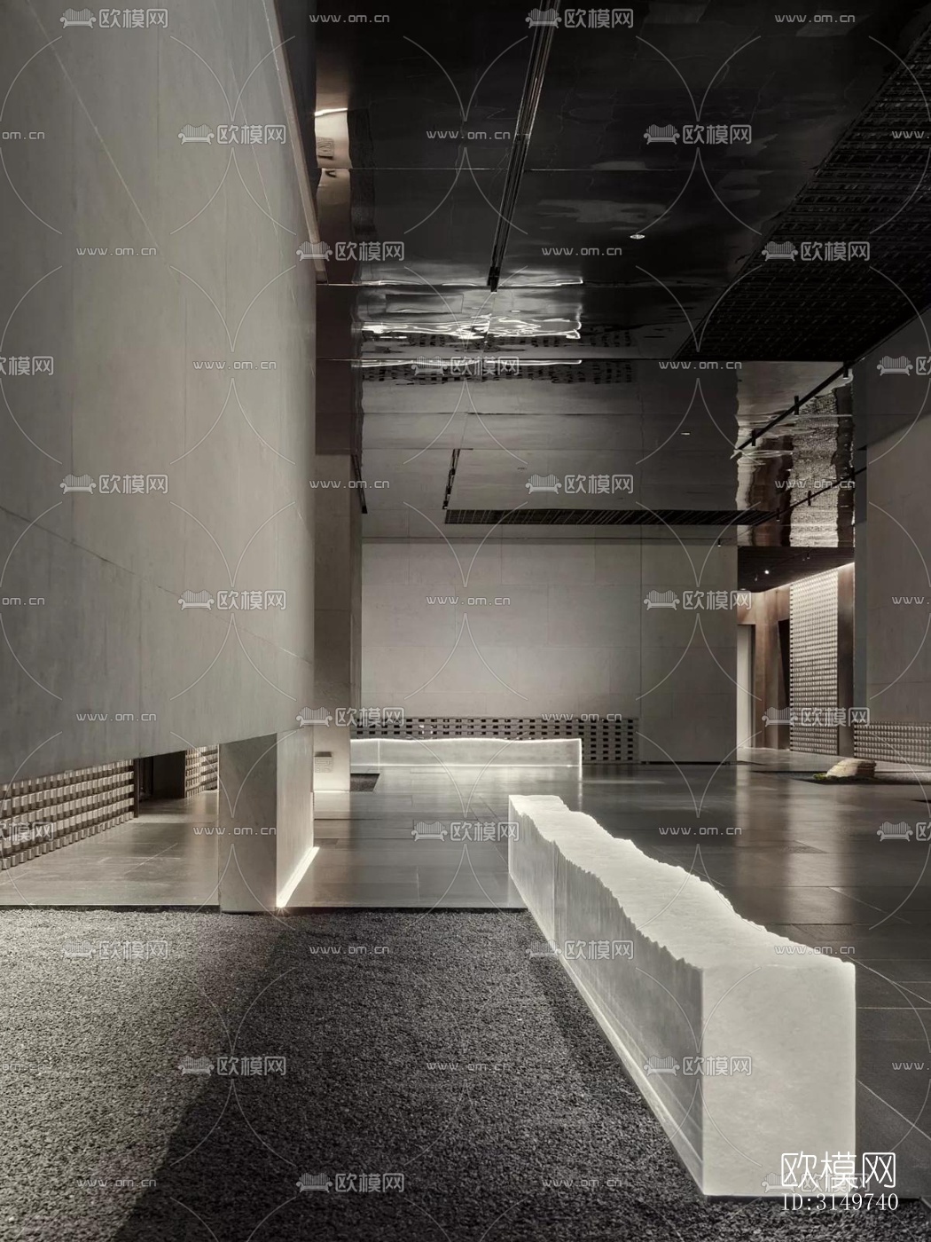 现代中餐厅效果图下载（渲染图6）