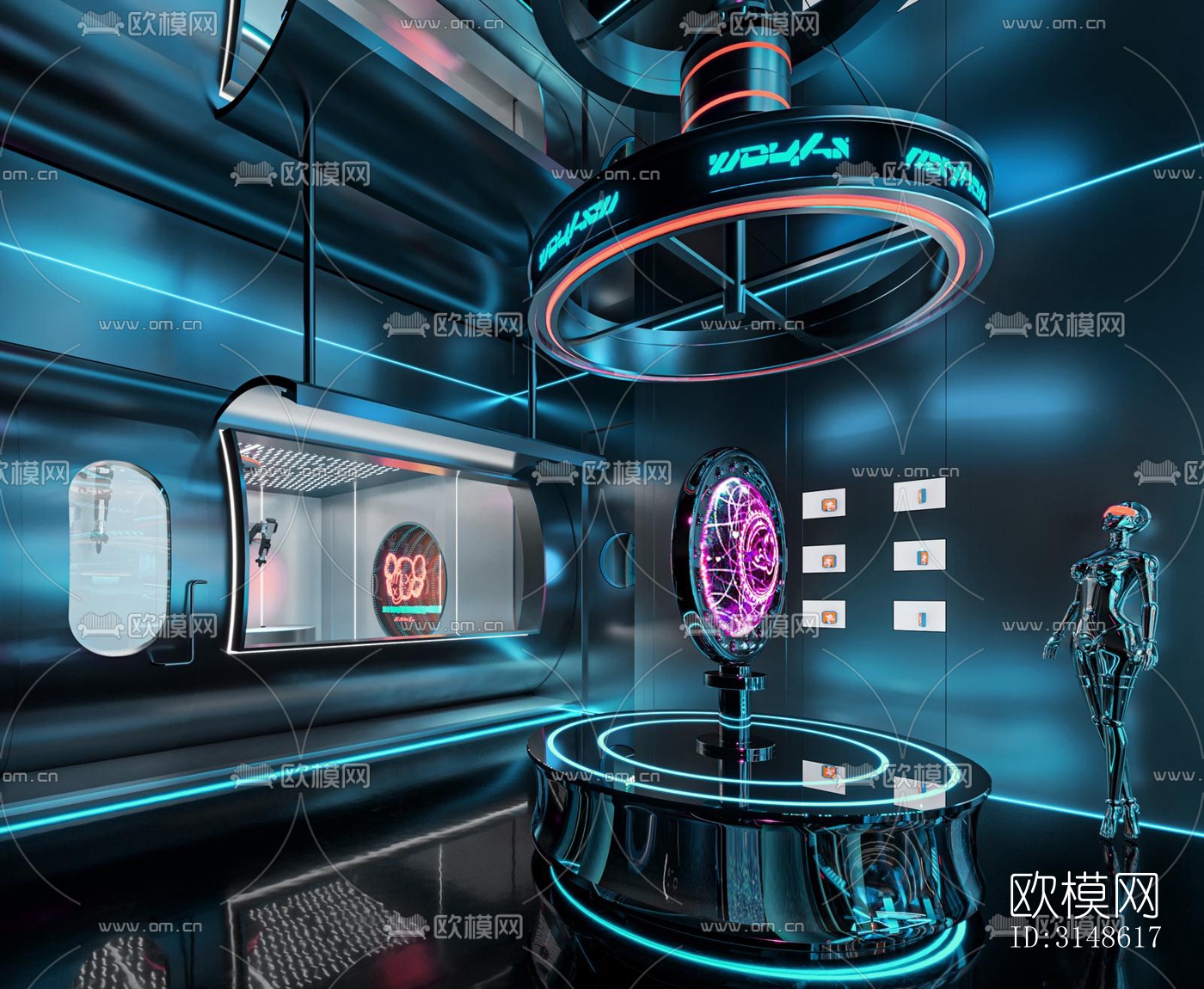 现代酒吧效果图下载（渲染图5）