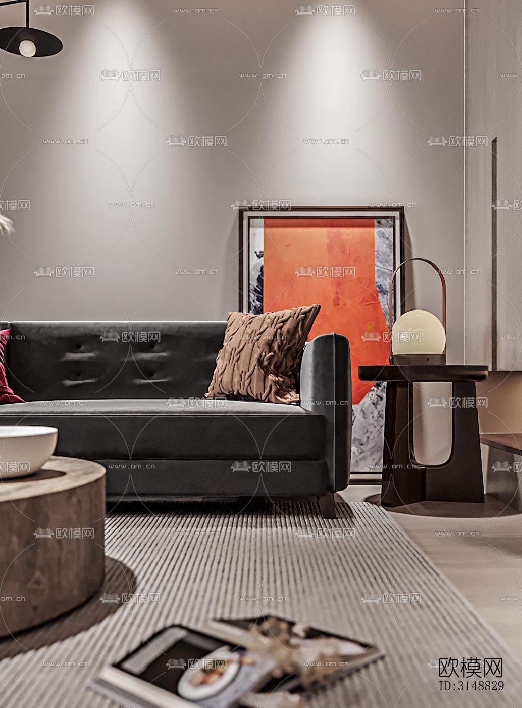 北欧平层效果图下载（渲染图8）