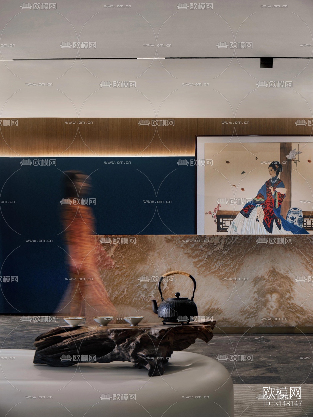 现代酒店民宿效果图下载（渲染图4）