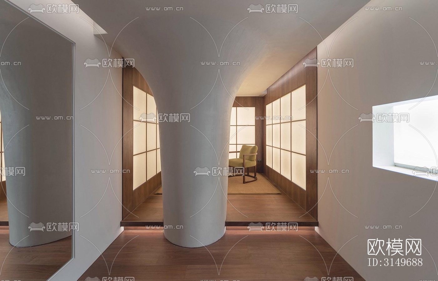 现代健身房效果图下载（渲染图6）