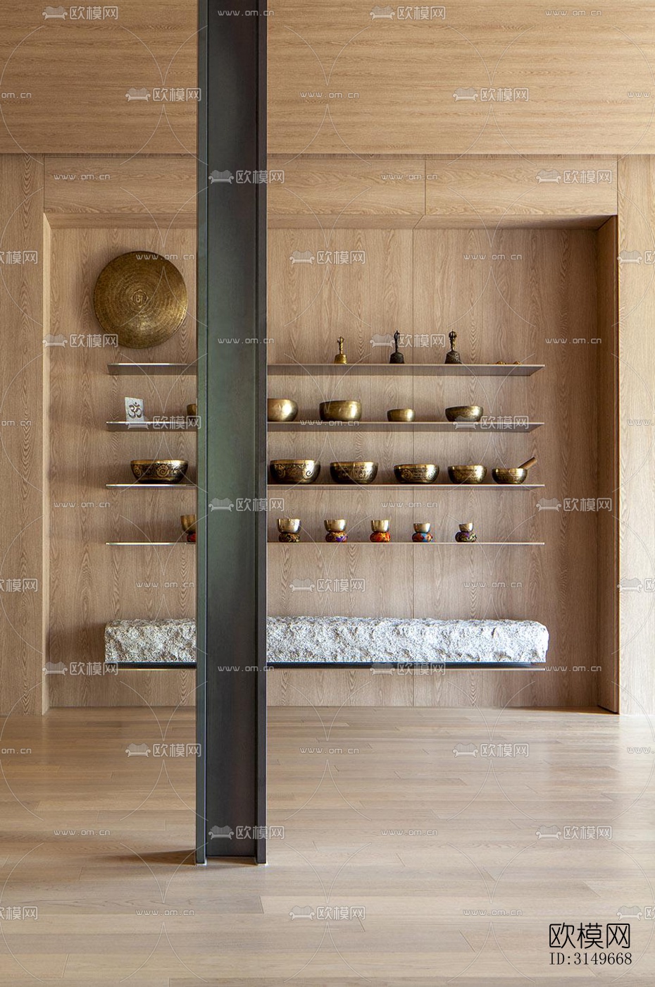 原木风健身房效果图下载（渲染图13）