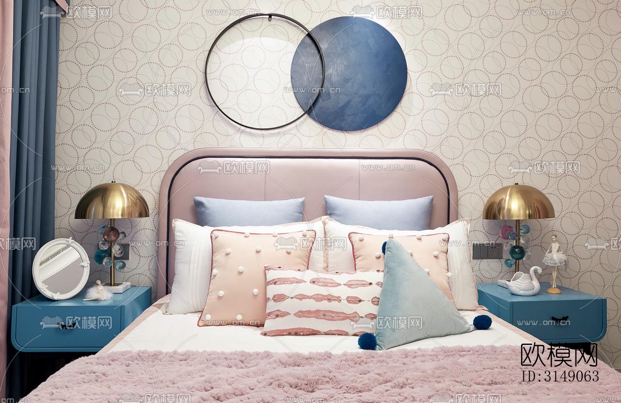 欧式平层效果图下载（渲染图19）