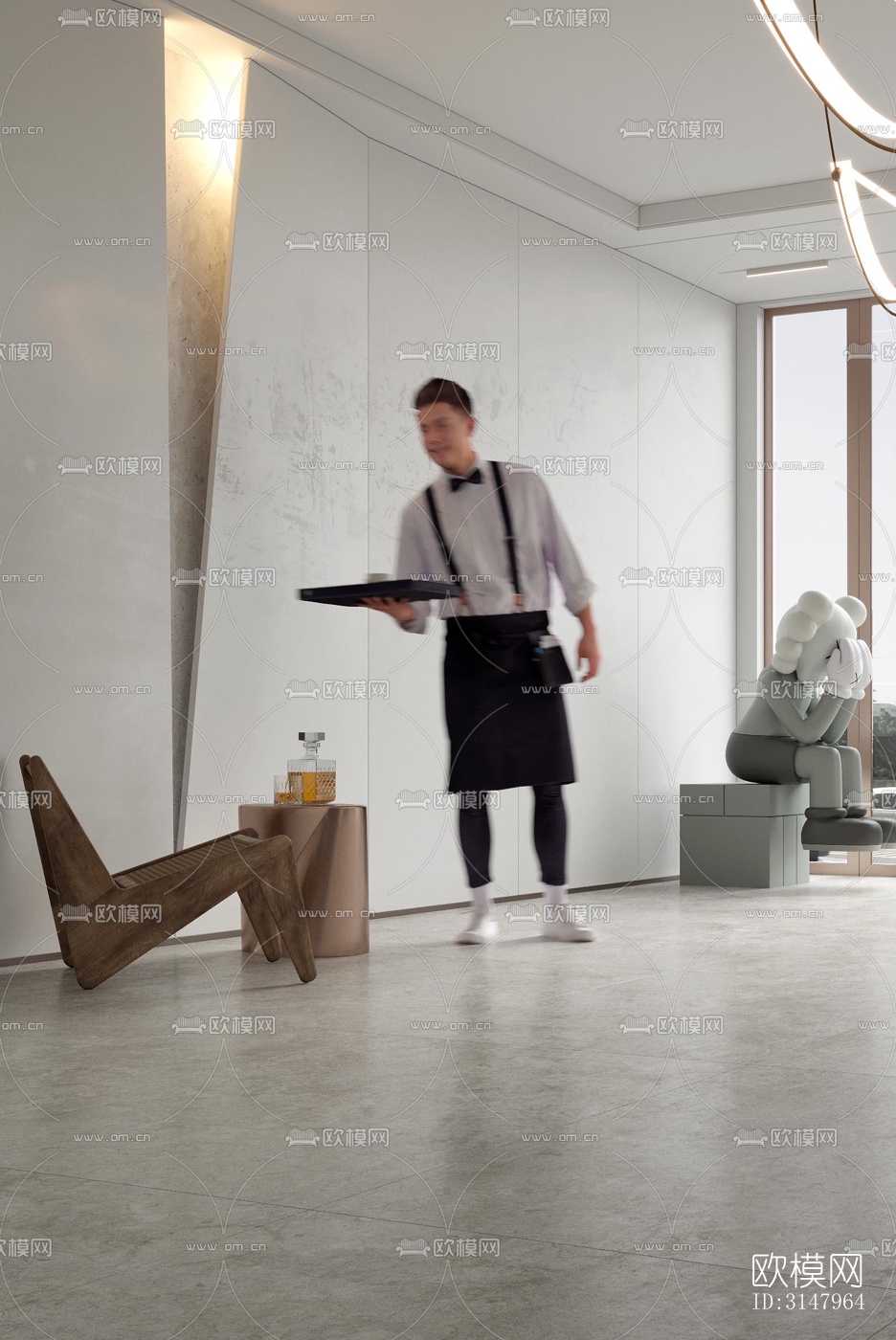 侘寂酒店民宿效果图下载（渲染图1）