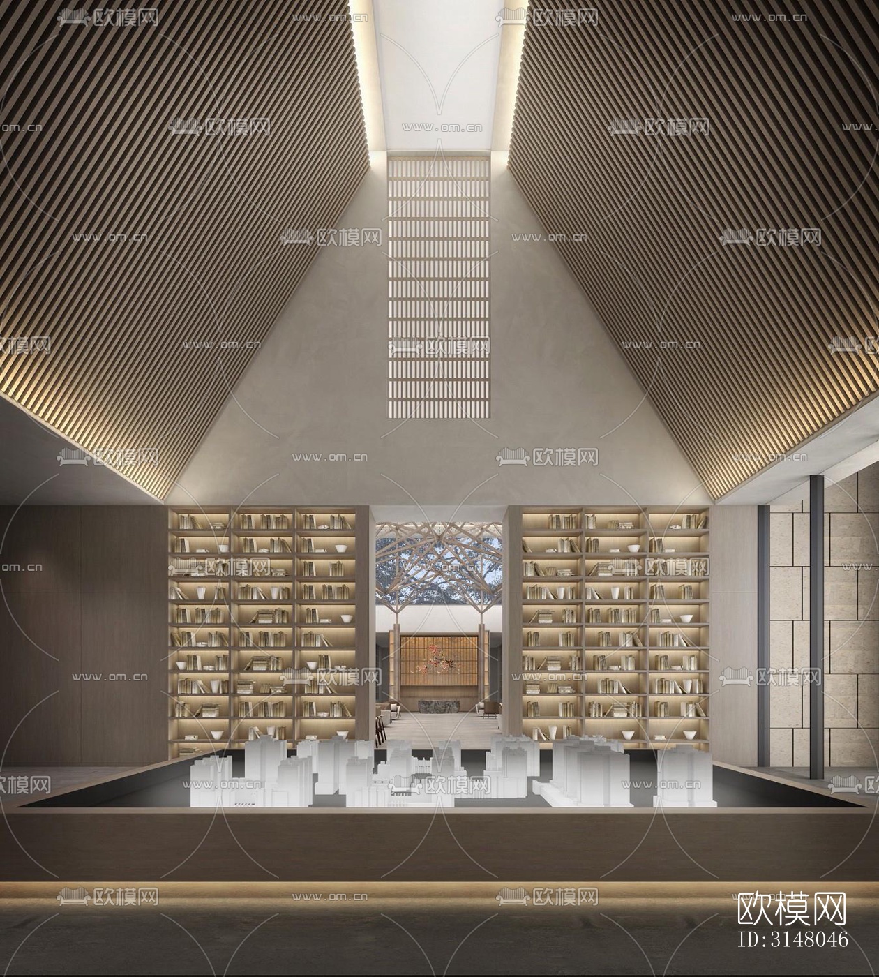 现代酒店民宿效果图下载（渲染图3）