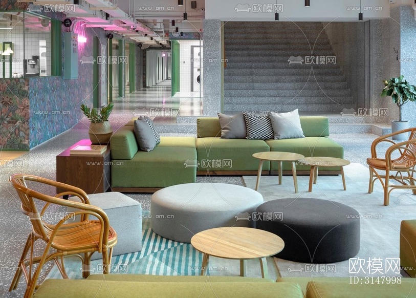 北欧酒店民宿效果图下载(渲染图7)