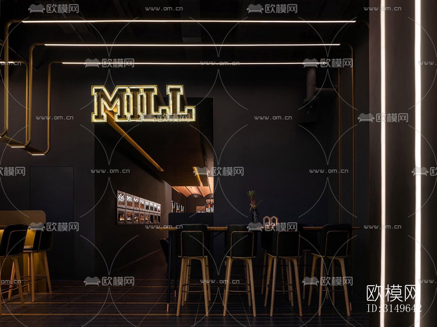 高级灰商业建筑效果图下载（渲染图2）