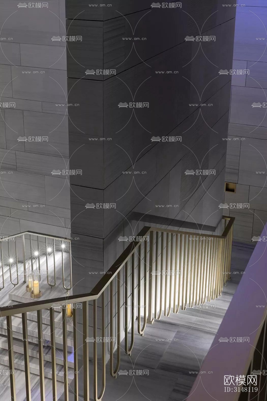 现代酒店民宿效果图下载（渲染图9）